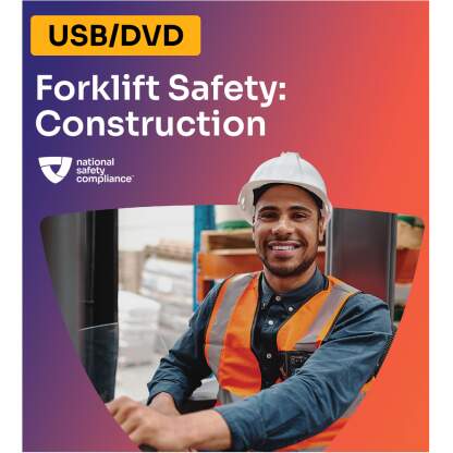 Forklift Safety - Construction Version Training Video Kit