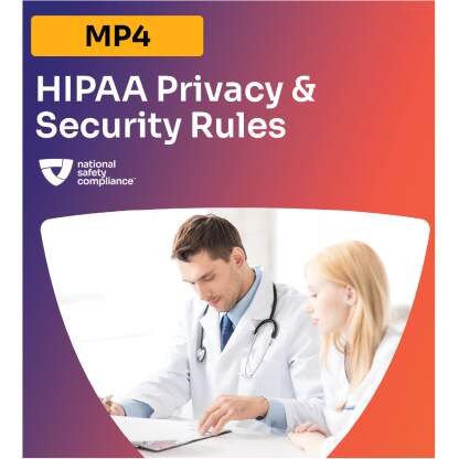 HIPAA Privacy and Security Rules Training MP4 (English & Spanish)