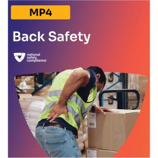 Back Safety Training MP4 (English & Spanish)