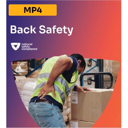 Back Safety Training MP4 (English & Spanish)