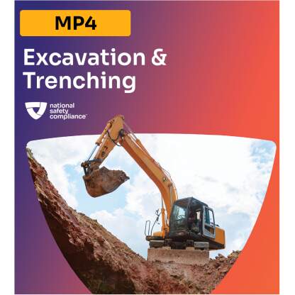 Excavation & Trenching Safety Training MP4 (English & Spanish)