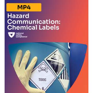Hazard Communication: Chemical Labels Safety Training MP4 (English & Spanish)