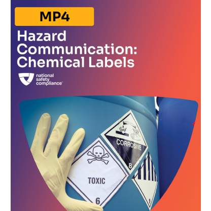 Hazard Communication: Chemical Labels Safety Training MP4 (English & Spanish)