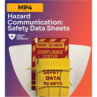 Hazard Communication: Safety Data Sheets Training MP4 (English & Spanish)