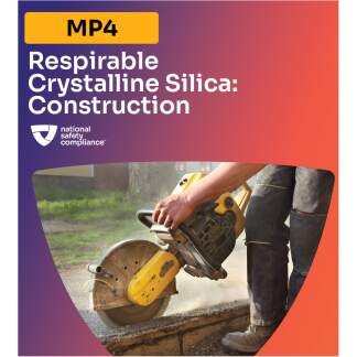 Respirable Crystalline Silica Safety for Construction Training MP4 (English & Spanish)