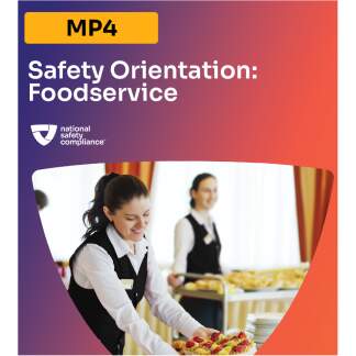 Safety Orientation - Foodservice Training MP4 (English & Spanish)