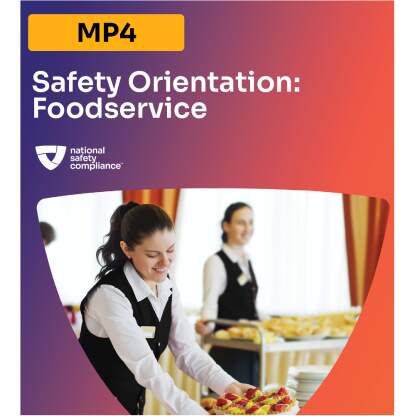 Safety Orientation - Foodservice Training MP4 (English & Spanish)